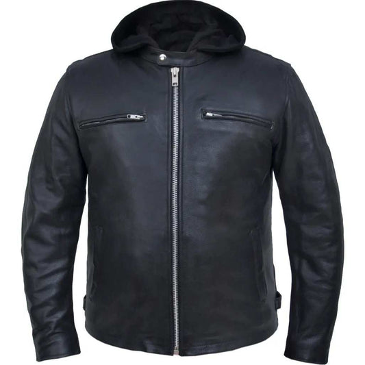 Street Rider - Mens Premium Leather Jacket - Unik Just for Bikers - Flyclothing LLC