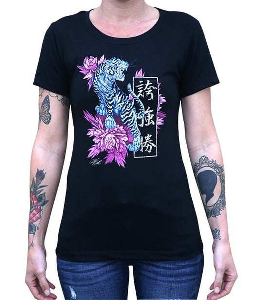Black Market Art Company Strength Women's Loose Neck T-Shirt - Black Market Art Company - Flyclothing LLC