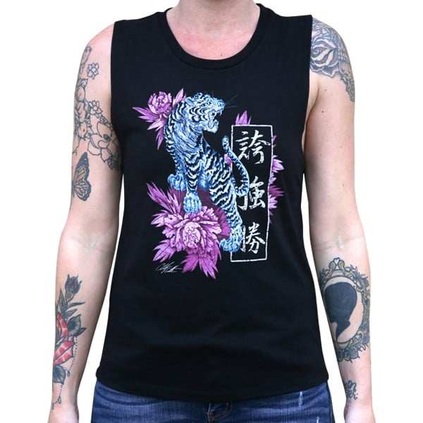 Black Market Art Company Strength Women's Muscle T-Shirt - Black Market Art Company - Flyclothing LLC