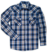 Men's Ely Cattleman Long Sleeve Plaid Western Snap Shirt - Ely Cattleman - Flyclothing LLC