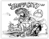 Black Market Art Company Surf City Print - Black Market Art Company - Flyclothing LLC