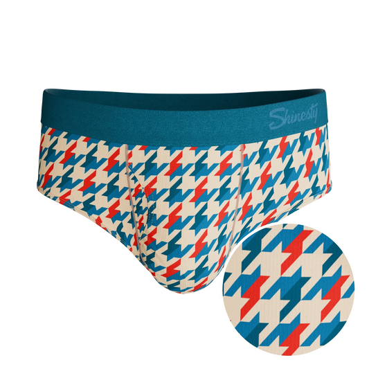 The Swanky | Retro Houndstooth Ball Hammock® Pouch Underwear Briefs - Shinesty - Flyclothing LLC