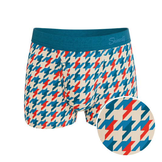 The Swanky | Retro Houndstooth Ball Hammock® Pouch Trunks Underwear - Shinesty - Flyclothing LLC