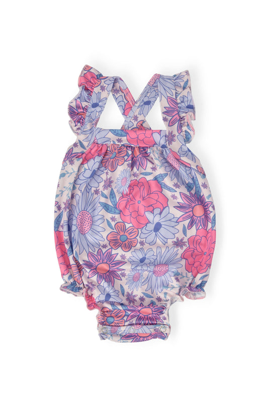 Sweet Springtime Ruffle Cross Back Romper - Mila & Rose ® - Flyclothing LLC