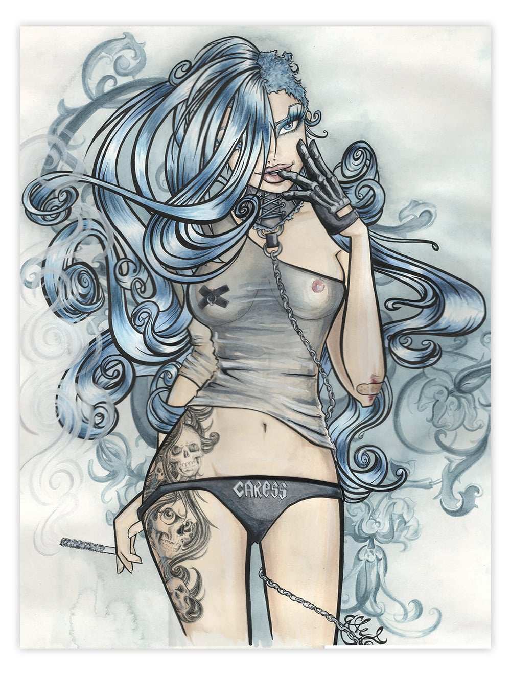 Black Market Art Company Sweet Lovely Death Print - Black Market Art Company - Flyclothing LLC