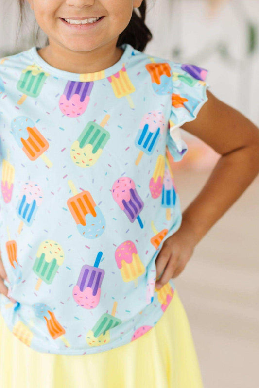 Sweet Treat S/S Ruffle Tee - Mila & Rose ® - Flyclothing LLC