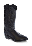 Old West Black Men's Narrow Round Toe Cowboy Work Boot - Old West - Flyclothing LLC