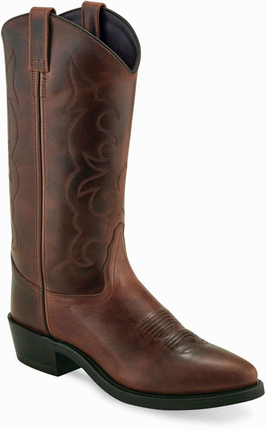 Old West Brown Men's Cowboy Work Boots - Old West - Flyclothing LLC