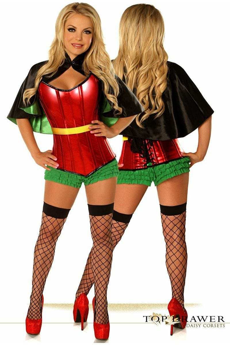 Daisy Corsets Top Drawer Superhero Sidekick Corset Costume - Daisy Corsets - Flyclothing LLC