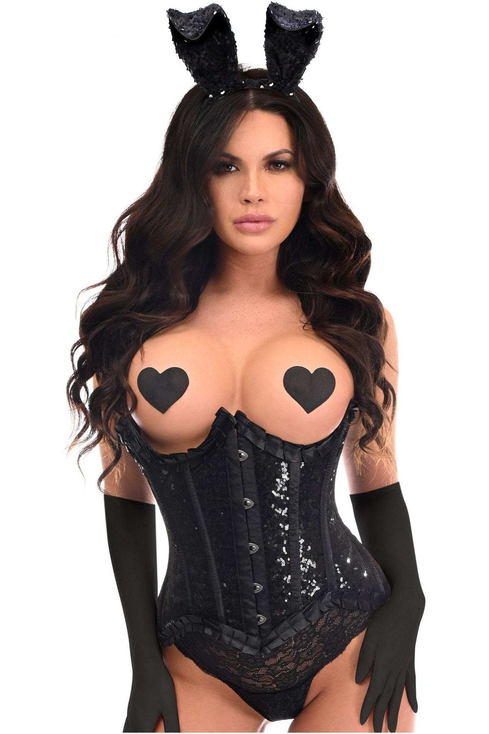 Daisy Corsets Top Drawer 4 PC Pin-Up Bunny Corset Costume - Daisy Corsets - Flyclothing LLC