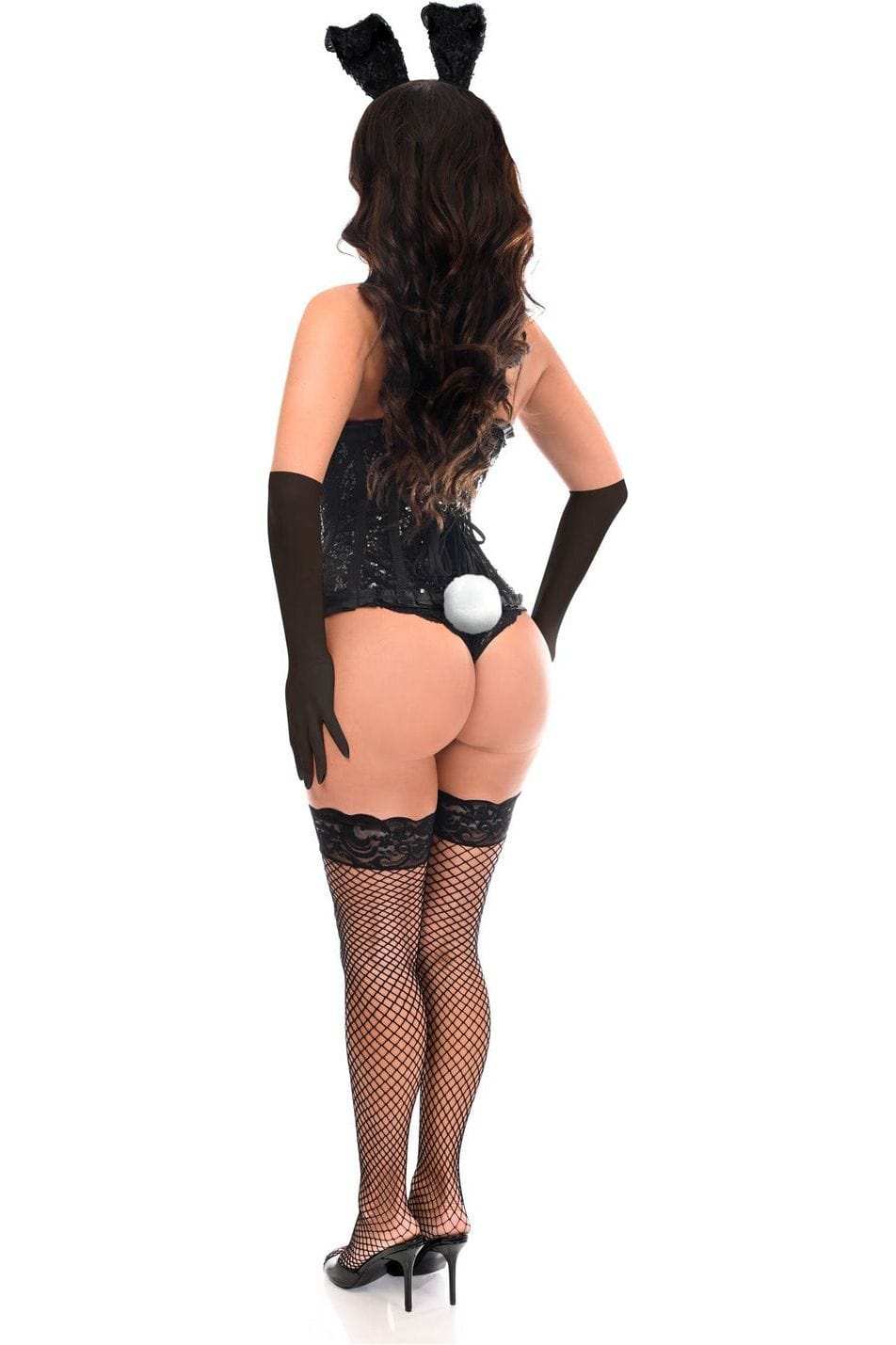 Daisy Corsets Top Drawer 4 PC Pin-Up Bunny Corset Costume - Daisy Corsets - Flyclothing LLC