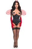 Daisy Corsets Top Drawer 4 PC Pin-Up Ladybug Corset Costume - Daisy Corsets - Flyclothing LLC