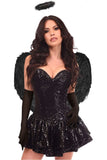 Daisy Corsets Top Drawer 4 PC Sequin Dark Angel Corset Dress Costume - Daisy Corsets - Flyclothing LLC