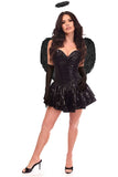 Daisy Corsets Top Drawer 4 PC Sequin Dark Angel Corset Dress Costume - Daisy Corsets - Flyclothing LLC
