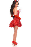 Daisy Corsets Top Drawer 5 PC Sequin Devil Corset Costume - Daisy Corsets - Flyclothing LLC