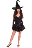 Daisy Corsets Top Drawer 3 PC Sequin Witch Corset Dress Costume - Daisy Corsets - Flyclothing LLC