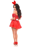 Daisy Corsets Top Drawer 4 PC Sexy Red Bunny Corset Costume - Daisy Corsets - Flyclothing LLC