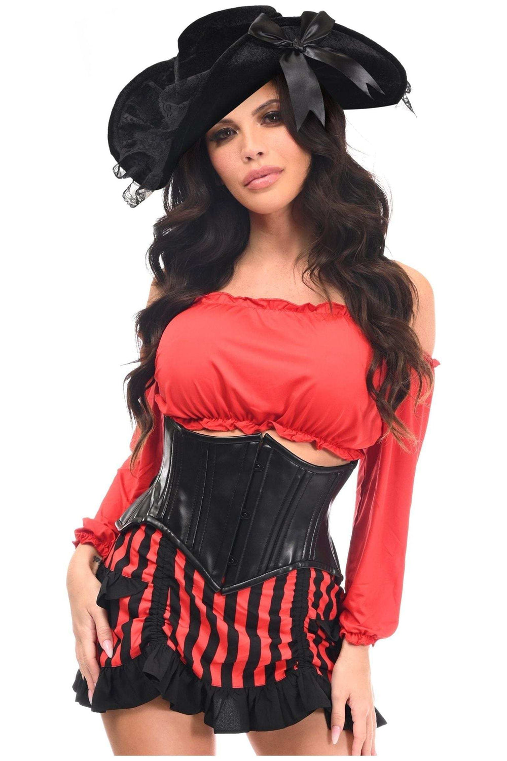 Daisy Corsets Top Drawer 4 PC Pirate Lady Corset Costume - Daisy Corsets - Flyclothing LLC