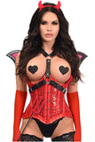 Daisy Corsets Top Drawer 5 PC Red Sequin Devil Harness Corset Costume - Daisy Corsets - Flyclothing LLC