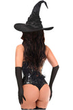 Daisy Corsets Top Drawer 3 PC Black Patent Witch Corset Costume - Daisy Corsets - Flyclothing LLC