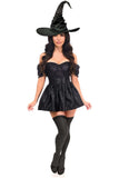 Daisy Corsets Top Drawer 3 PC Black Witch Corset Costume - Daisy Corsets - Flyclothing LLC