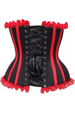Daisy Corsets Top Drawer Black/Red Steel Boned Burlesque Corset - Daisy Corsets - Flyclothing LLC
