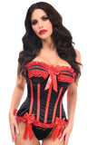 Daisy Corsets Top Drawer Black/Red Steel Boned Burlesque Corset - Daisy Corsets - Flyclothing LLC