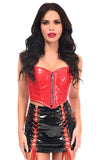 Daisy Corsets Top Drawer 2 PC Red/Black Zipper Bustier & Skirt Set - Daisy Corsets - Flyclothing LLC
