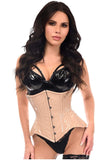 Daisy Corsets Top Drawer Nude Patent Steel Boned Under Bust Corset - Daisy Corsets - Flyclothing LLC