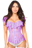 Daisy Corsets Top Drawer Purple Sheer Lace Steel Boned Corset - Daisy Corsets - Flyclothing LLC