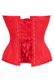 Daisy Corsets Top Drawer Red Satin w/Red Lace Overlay Steel Boned Overbust Corset - Daisy Corsets - Flyclothing LLC
