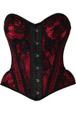 Daisy Corsets Top Drawer Red w/Black Lace Steel Boned Underwire Bustier Corset - Daisy Corsets - Flyclothing LLC