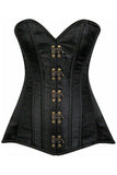 Daisy Corsets Top Drawer Black Brocade Steel Boned Corset w/Clasp Closure - Daisy Corsets - Flyclothing LLC