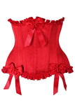 Daisy Corsets Top Drawer Red Steel Boned Burlesque Underbust Corset Waist Cincher - Daisy Corsets - Flyclothing LLC