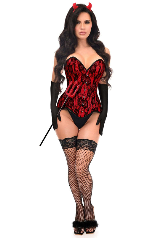 Daisy Corsets Top Drawer 4 PC Premium Devil Corset Costume - Daisy Corsets - Flyclothing LLC