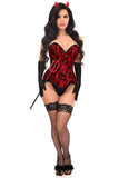 Daisy Corsets Top Drawer 4 PC Premium Devil Corset Costume - Daisy Corsets - Flyclothing LLC