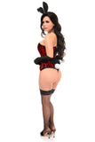 Daisy Corsets Top Drawer 4 PC Premium Red Bunny Corset Costume - Daisy Corsets - Flyclothing LLC