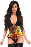 Daisy Corsets Top Drawer Sunset Holo Double Steel Boned Underbust Waist Cincher Corset - Daisy Corsets - Flyclothing LLC