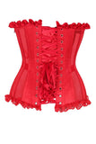 Daisy Corsets Top Drawer Steel Boned Red Mesh Underwire Bustier Corset - Daisy Corsets - Flyclothing LLC