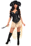 Daisy Corsets Top Drawer 4 PC Ivory Lace Premium Pirate Corset Costume - Daisy Corsets - Flyclothing LLC
