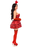 Daisy Corsets Top Drawer 5 PC Red Sequin Bunny Corset Costume - Daisy Corsets - Flyclothing LLC