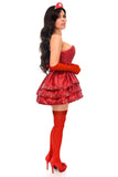 Daisy Corsets Top Drawer 5 PC Red Sequin Nurse Corset Costume - Daisy Corsets - Flyclothing LLC