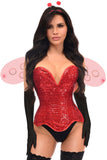 Daisy Corsets Top Drawer 4 PC Sequin Ladybug Corset Costume - Daisy Corsets - Flyclothing LLC