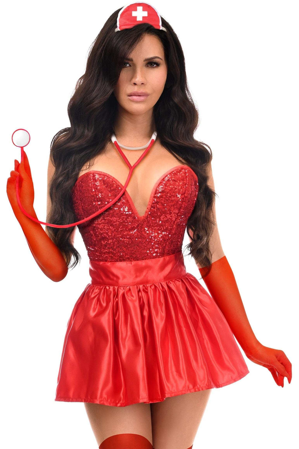 Daisy Corsets Top Drawer 5 PC Premium Nurse Corset Costume - Daisy Corsets - Flyclothing LLC