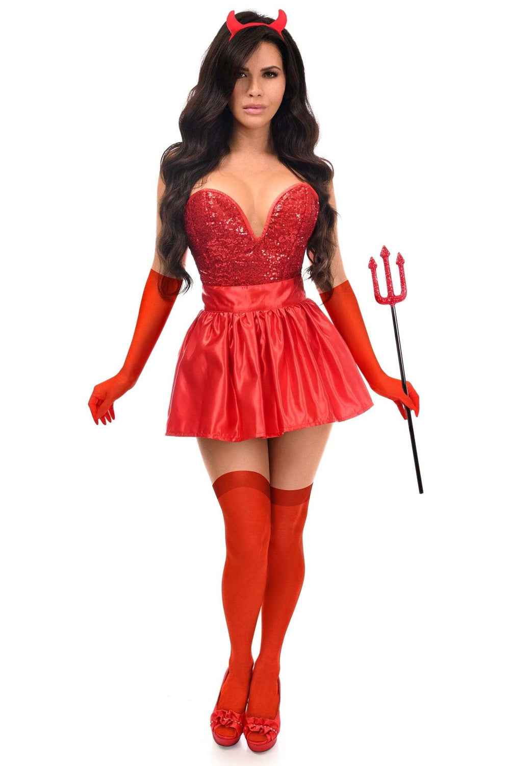 Daisy Corsets Top Drawer 5 PC Premium Devil Corset Costume - Daisy Corsets - Flyclothing LLC