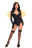 Daisy Corsets Top Drawer 4 PC Sassy Bee Corset Costume - Daisy Corsets - Flyclothing LLC
