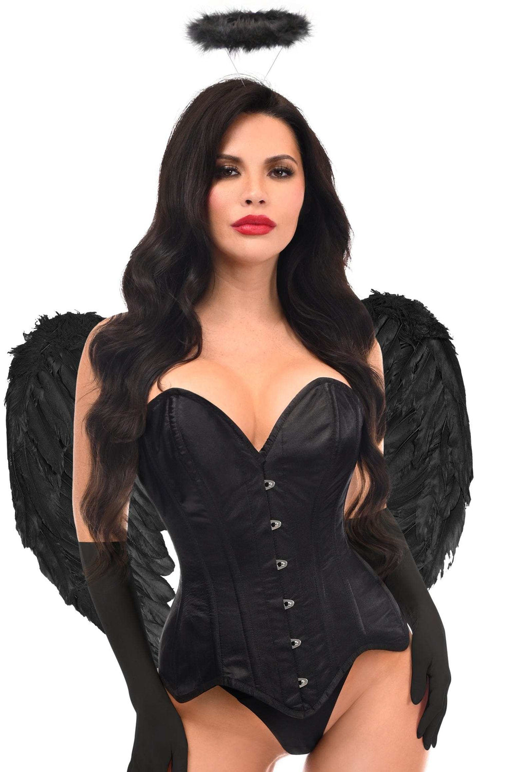 Daisy Corsets Top Drawer 4 PC Gothic Angel Premium Corset Costume - Daisy Corsets - Flyclothing LLC