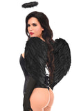 Daisy Corsets Top Drawer 4 PC Gothic Angel Premium Corset Costume - Daisy Corsets - Flyclothing LLC