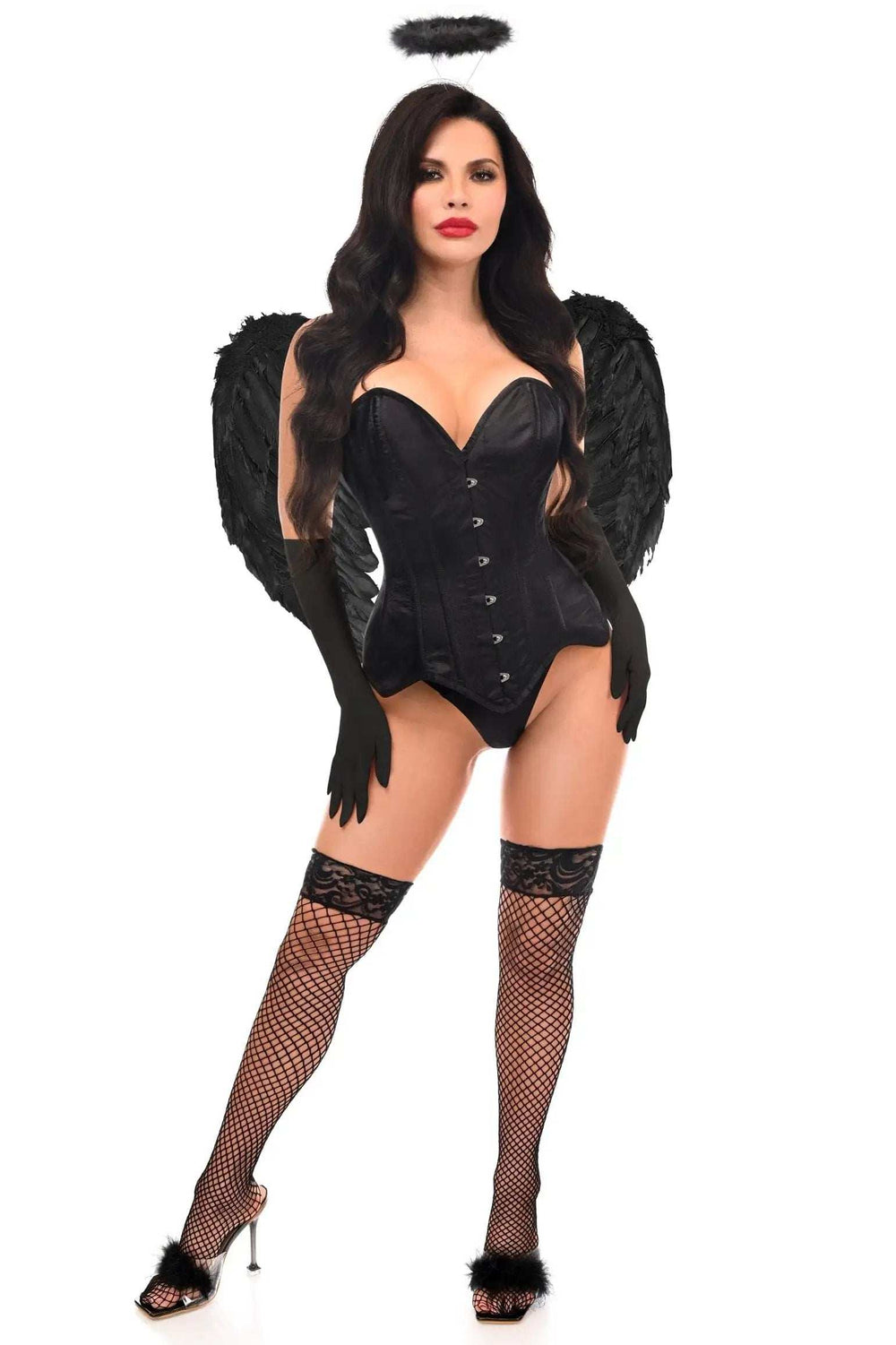Daisy Corsets Top Drawer 4 PC Gothic Angel Premium Corset Costume - Daisy Corsets - Flyclothing LLC