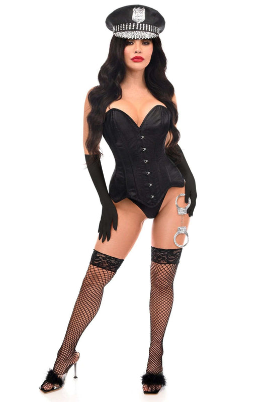 Daisy Corsets Top Drawer 4 PC Rhinestone Officer Corset Costume - Daisy Corsets - Flyclothing LLC